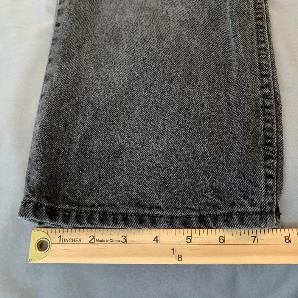 Levis 550 Jeans Mens 34x32‎ Gray Stone Wash Relaxed Fit Tapered Leg Denim Pants